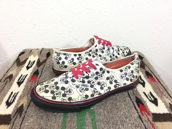 mickey mouse slip on vans