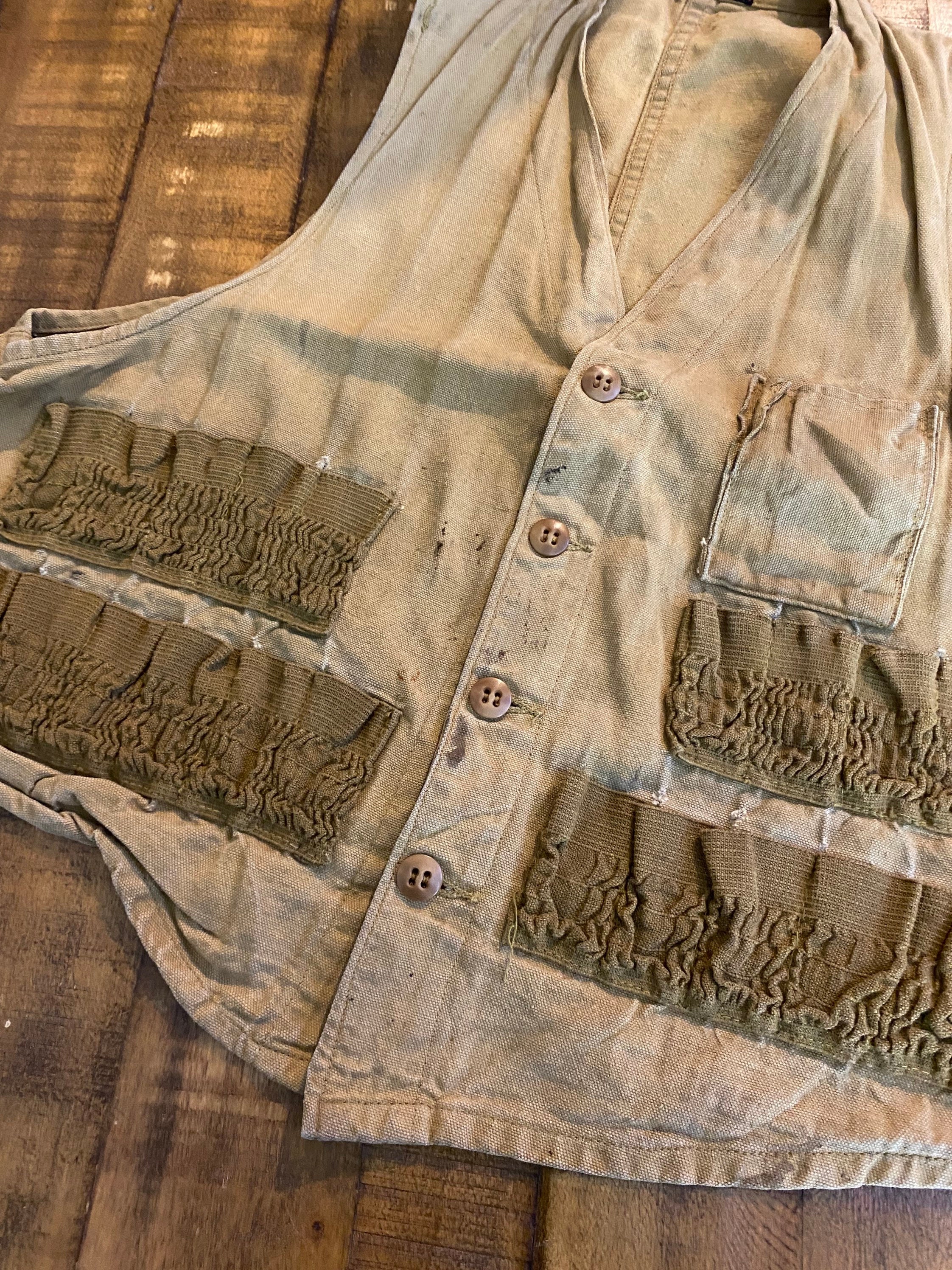 50s Vintage Distressed Hunting Vest 865593 - Etsy UK 50s Vintage Distressed Hunting Vest 865593 - Etsy UK