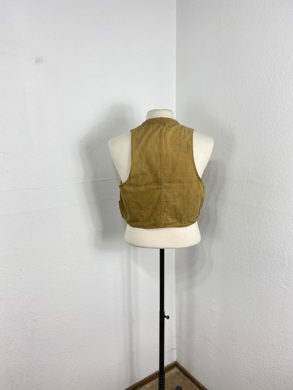 50s vintage distressed hunting vest - image 2