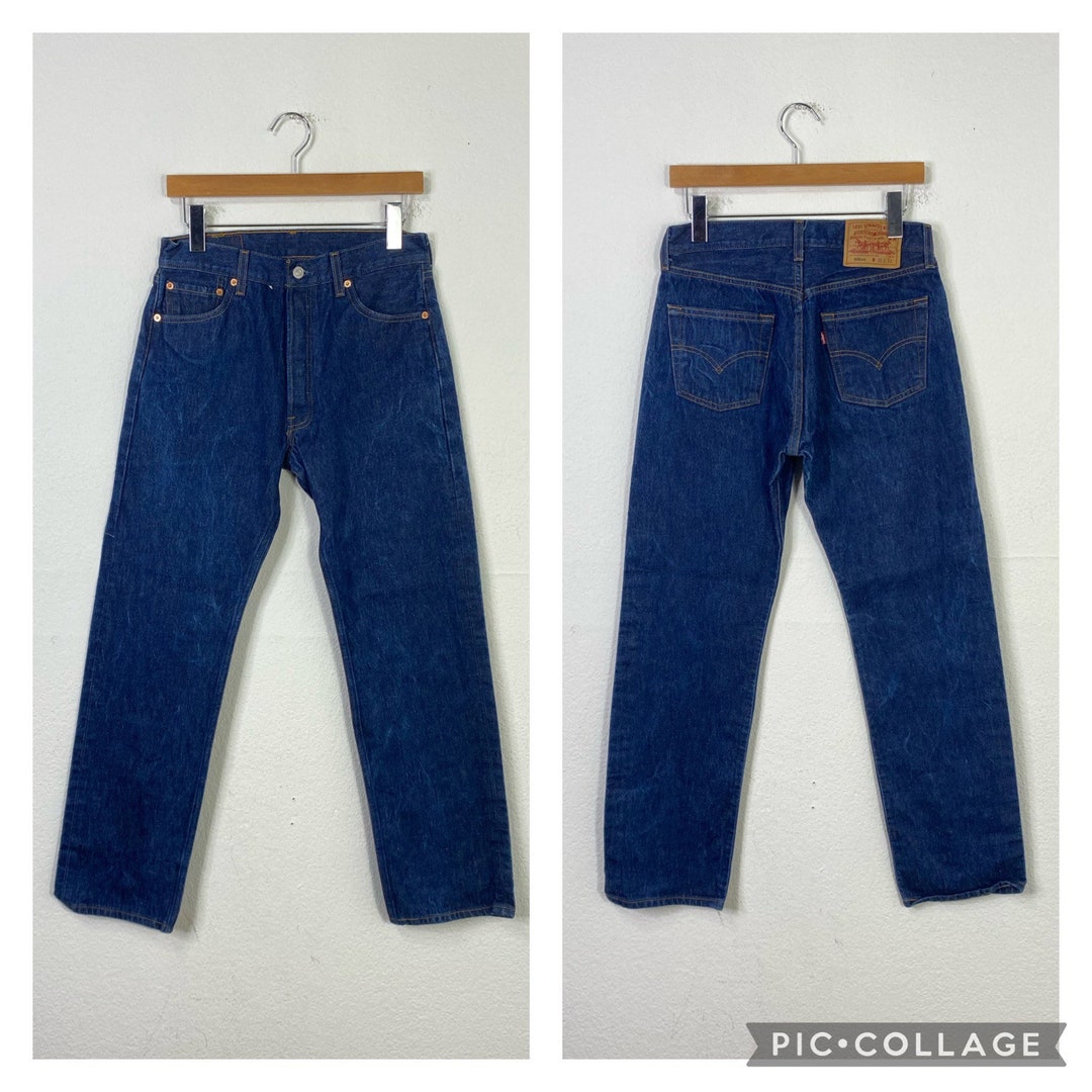 90s Vintage Levis 501 Jeans Denim Pants Button Fly Red Tab Made in