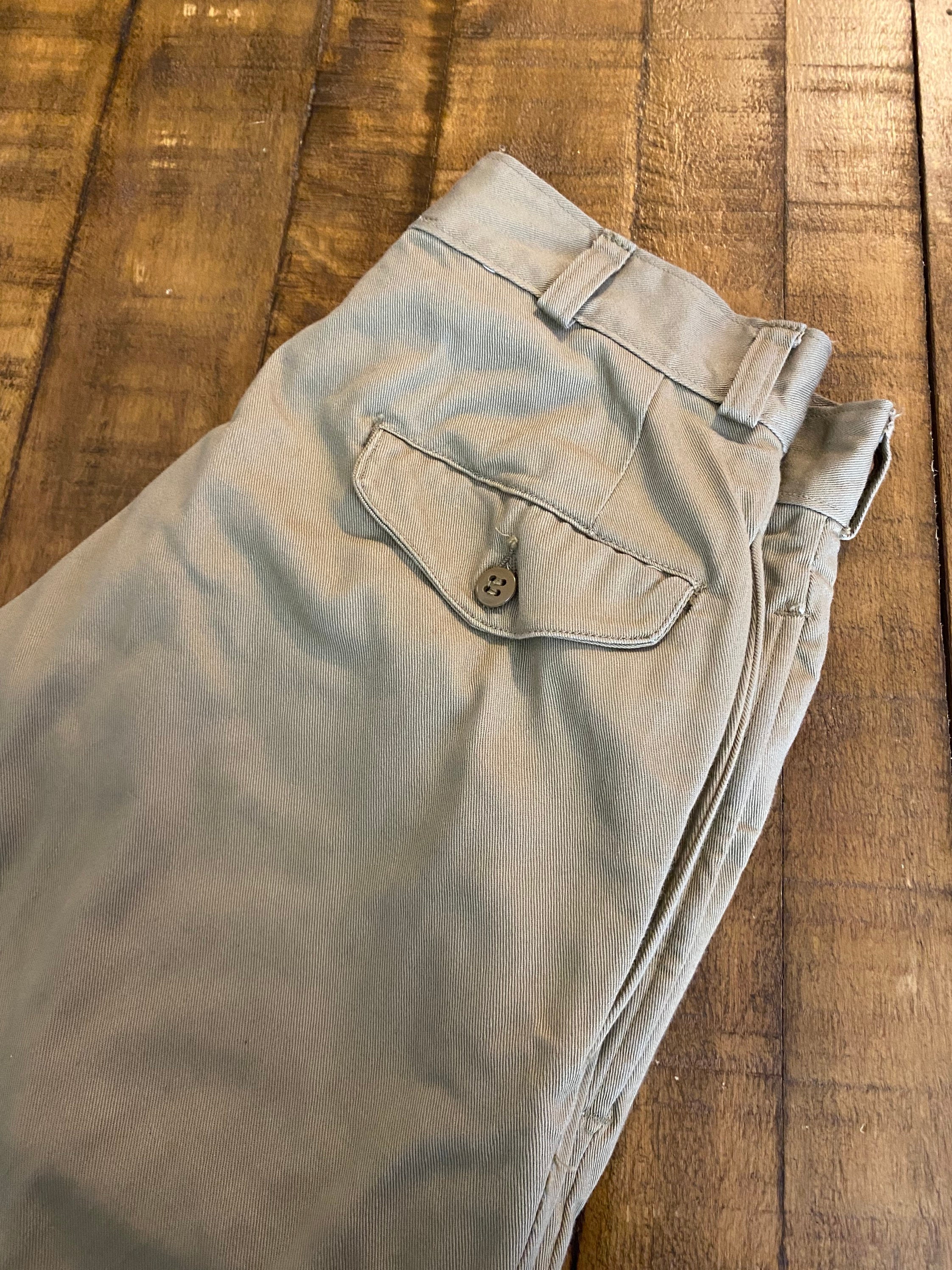 50s Vintage Military U.s.army Khaki Chino Pants Trousers 100% - Etsy