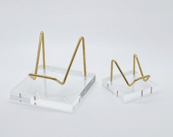 Crystal Display Stand with Acrylic Base for Crystals, Minerals, Specimens, Rocks, Slabs, Fossils, and more!