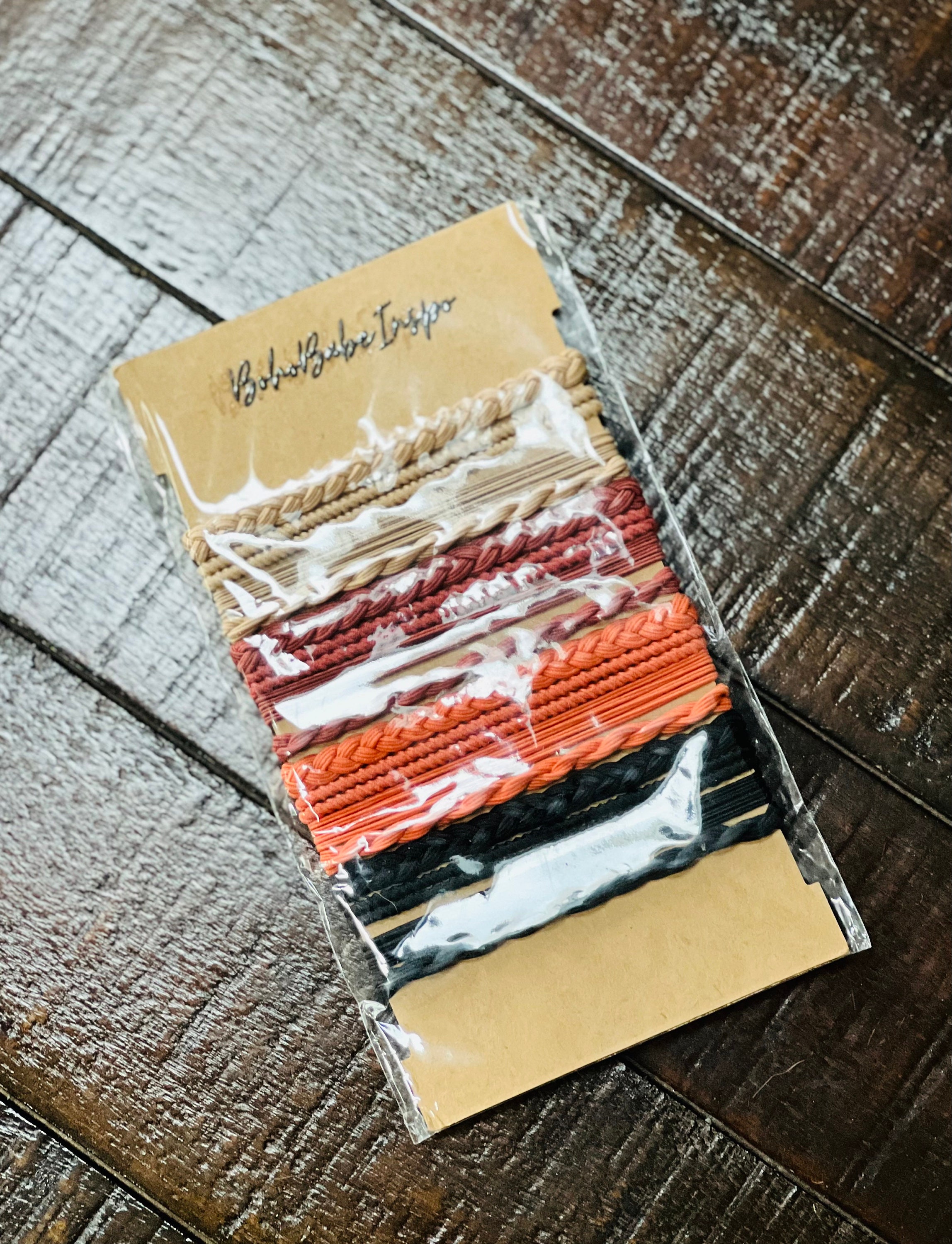 braided hair tie bracelet