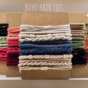 Boho Hair Ties - Bracelet - Elastic - Mixed