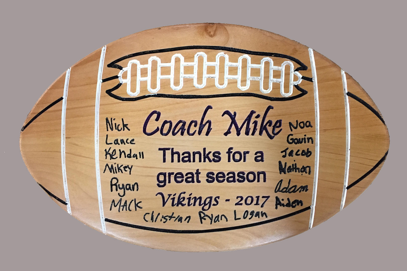 Football Coach Appreciation Plaque Etsy