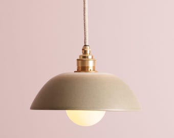 Groene keramische lampenkap en hanger, Small Dusk