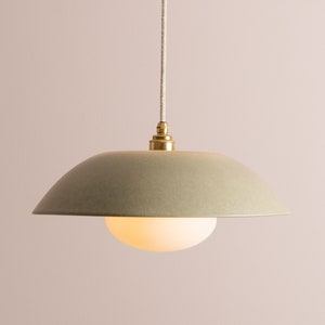 Green Dusk Ceramic Lamp Shade and Pendant Set