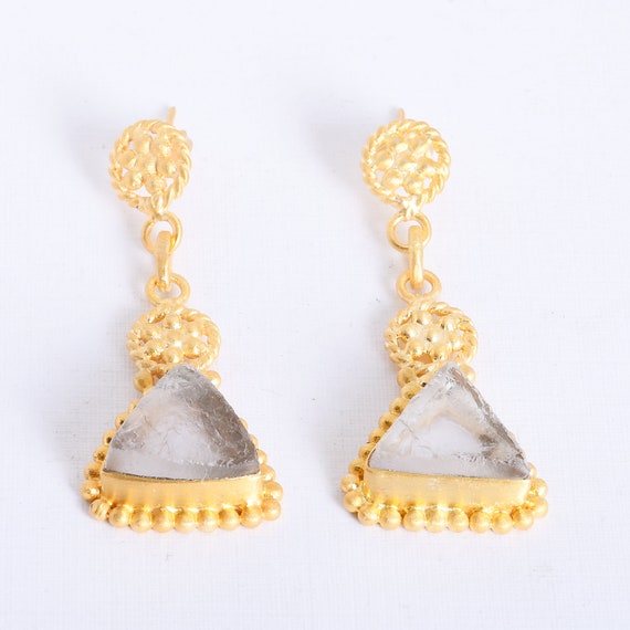 Beautifully Crafted Earrings Healing Stone Earrings Crystal Etsy