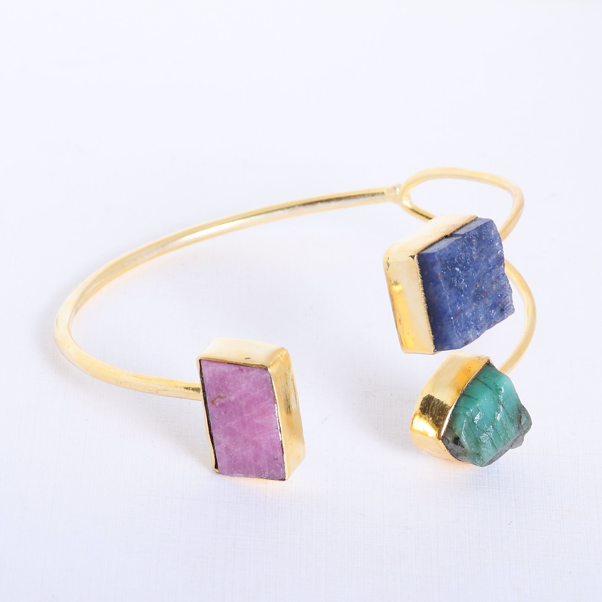 Natural Ruby Bracelet Handmade Bangle Sapphire Bracelet | Etsy