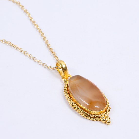 18K Gold Plated Pendant With 18 Inch 