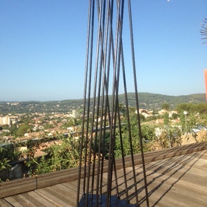 Best of 4 pieds épingle 3 branches Pieds métallique noir conçu pour surrélever mobilier, créer table basse ou haute dans un style industriel