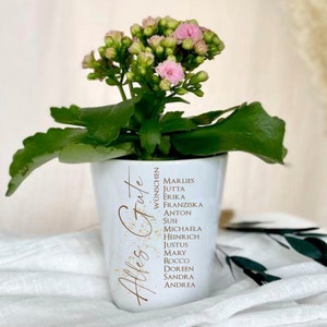 Flowerpot personalized "All the best" farewell gift woman colleague teacher educator gift girlfriend retirement pension