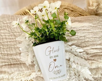 Grandma Gift Flowerpot Gift Grandma Birthday Mother's Day Grandma Thank You Birthday Gift Grandma Gift Flowerpot Manufactory Lovingly