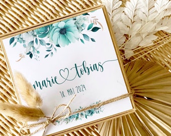 Geldgeschenk Hochzeit Box Personalisiert Hochzeitskarte Geldgeschenk Hochzeitsgeschenk fürs Brautpaar Geldgeschenk Manufaktur Liebevoll