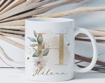 Taza con nombre individual, taza de café personalizada, taza con letras, regalos personales con el nombre deseado para usted, amante de la fabricación de tazas de cerámica