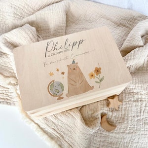 Erinnerungskiste, Erinnerungskiste Baby, Geschenk Geburt, Erinnerungsbox Baby, Taufgeschenk, Personalisiertes Geschenk Baby Geschenkbox