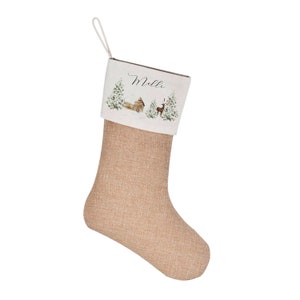 St. Nicholas Stocking Christmas Stocking Christmas Personalized St. Nicholas Linen Name Christmas Decoration Gift Advent Manufactory Loving image 2