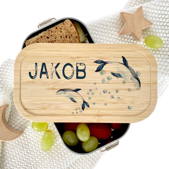 Brotdose Wal Brotdose Personalisiert Brotdose Edelstahl Wal Brotdose Personalisiert Wal Einschulung Kindergarten Manufaktur Liebevoll