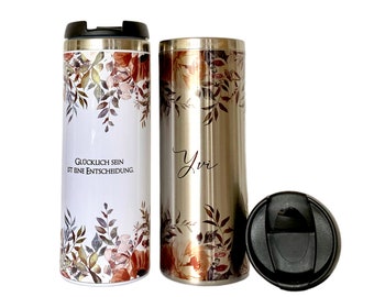 Thermobecher Personalisiert Kaffeebecher to go Coffee to go Becher Kaffeebecher Personalisiert Thermosbecher Frau Manufaktur Liebevoll
