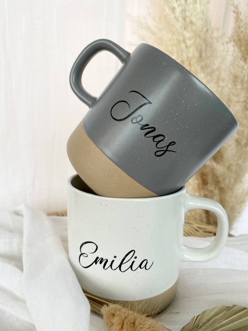 Tasse Personalisiert Geschenk Frau Mann Name Kaffeetasse Keramik Keramiktasse, Manufaktur Liebevoll Bild 4