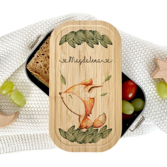Brotdose Personalisiert Fuchs Brotdose Kinder Personalisierte Brotdose Edelstahl Brotdose Kinder Brotdose Kindergarten Manufaktur Liebevoll