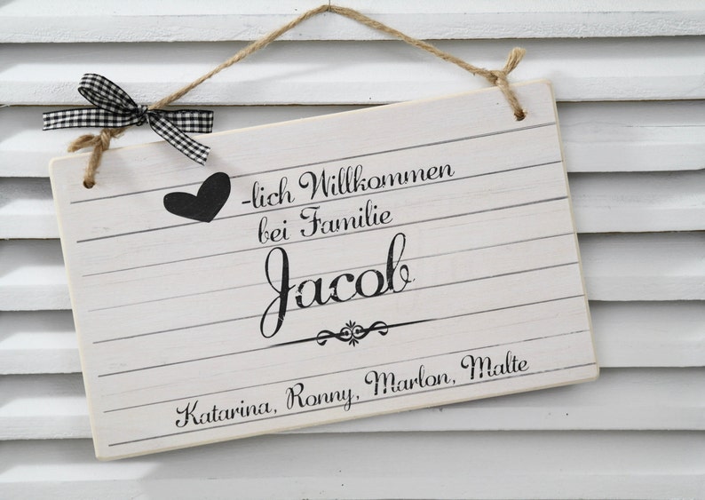 Door sign personalized