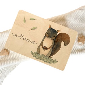 Erinnerungskiste Personalisiert Baby Eichhörnchen Babygeschenk Geburt Geburtsgeschenk Erinnerungsbox Geschenk Holzkiste Erinnerungskiste