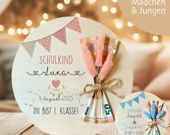 Einschulung Geschenk Einschulung Geld Geschenk Schulkind 2026 Einschulungsgeschenk Name Geschenke zum Schulanfang Mädchen Junge Einschulung