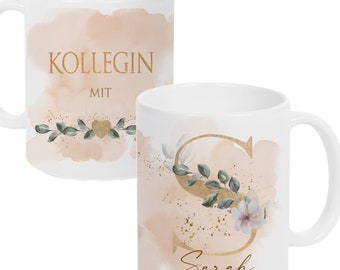 Personalisierte Tasse Kollegin Name Kaffeetasse Lieblingskollegin Geschenk Geburtstag Danke Abschied Rente Ruhestand Manufaktur Liebevoll