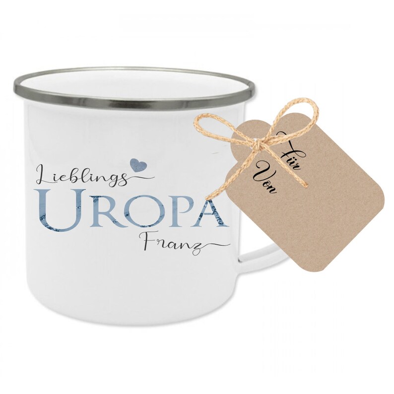 Geschenk Uroma Flaschenlicht Personalisiert Name Lieblingsuroma Tasse Uropa