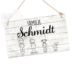 Personalized door sign with your first name and surname