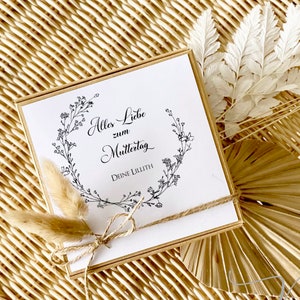 Geschenk Muttertag Personalisiert Geschenkbox Muttertagsgeschenk Mama Geschenkverpackung Wunschtext Muttertagskarte | Manufaktur Liebevoll