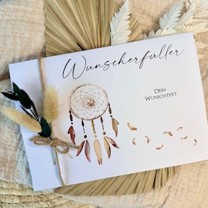 Karte personalisiert Geldgeschenk Karte Namen Wunscherfüller Hochzeit Geburtstagsgeschenk Jugendweihe Geschenk Konfirmation Geld Geschenk