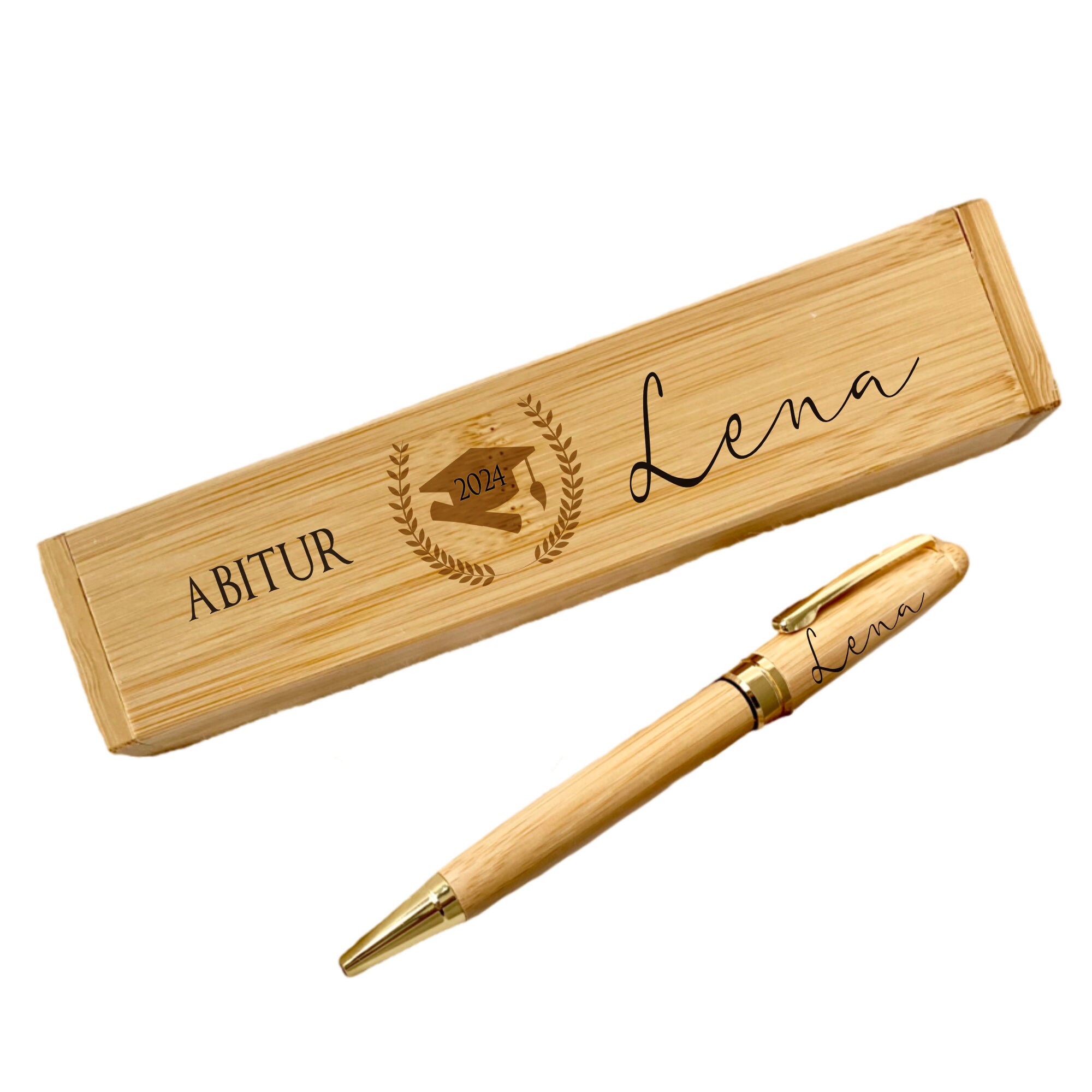 8-teiliges Schwarzes Kristall-Kugelschreiber-Set – Personalisierbar, Mit Gravur, Stylischer Schmuckstift