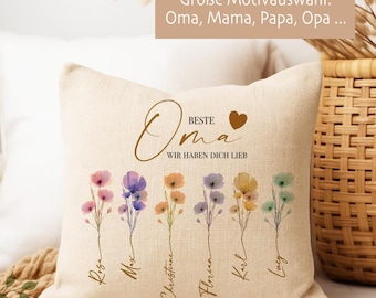 Personalized pillow with name gift for grandma, mom, grandpa, dad, great-grandma & great-grandpa Thank you gift mom pillow family gift with name