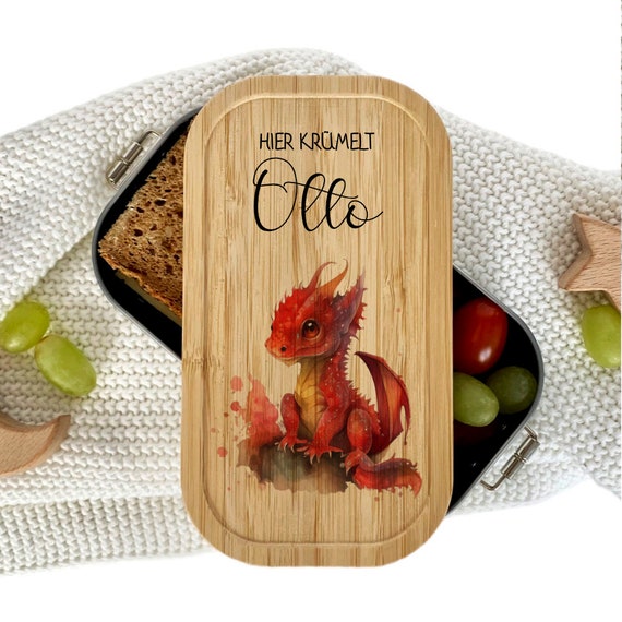 Brotdose Personalisiert Brotdose Mit Drachen Brotdose Kinder Personalisiert Brotdose Edelstahl Geschenk Zur Einschulung Manufaktur Liebevoll