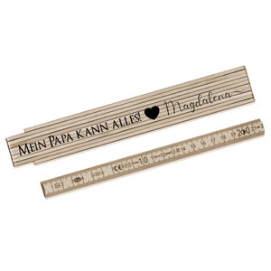 Folding Ruler Dad Personalized Father's Day Gift Father's Day Birthday Folding Ruler Personalized Dad Folding Ruler Manufactory Lovingly