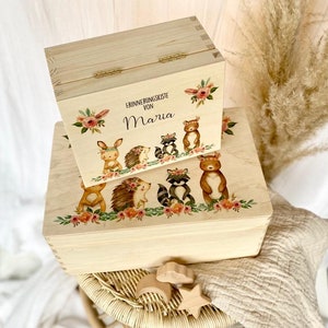 Baby gift birth memory box baby personalized gift birth baby gift memory box wooden box manufactory lovingly image 3