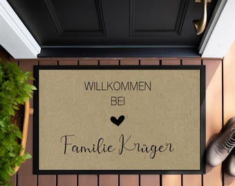 Personalized Doormat Welcome Doormat with Name Doormat Dirt Trapper Mat Gift Home Family Wedding Manufactory Loving