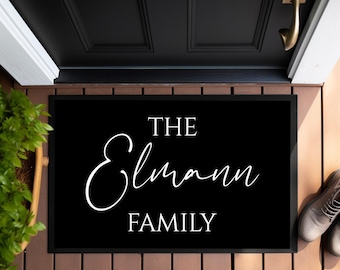 Personalized doormat The Family doormat with name dirt trap mat doormat gift doormat home family manufactory lovingly