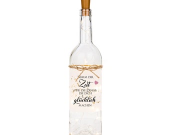 Leuchtflasche Geschenk Rente Abschied Geschenk Kollegin Flaschenlicht Rente Geschenk Frau Geburtstagsgeschenk Jugendweihe Konfirmation