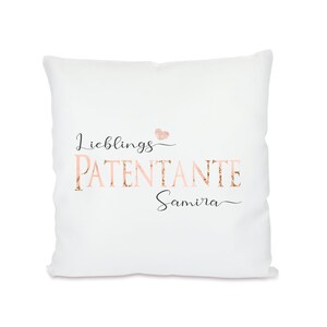 Patentante Geschenk Personalisiert Geschenke für Patentante Taufpatin Lieblingspatentante Geburtstag Weihnachten Tasse Manufaktur Liebevoll Kissen