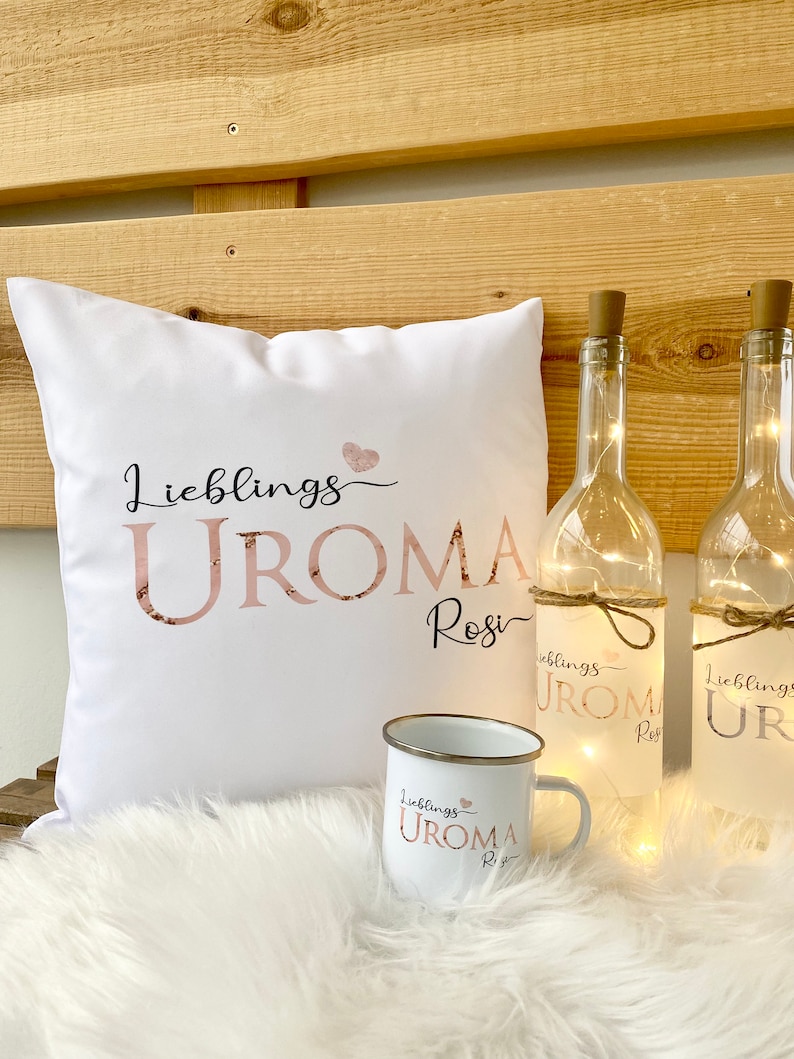 Geschenk Uroma Flaschenlicht Personalisiert Name Lieblingsuroma Bild 8