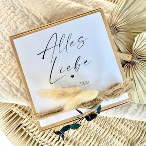 Geschenkverpackung Alles Liebe Personalisiert Geburtstag Hochzeit Geburtstagsgeschenk Geldgeschenk Glückwunsch Verpackung: Geld Gutscheine