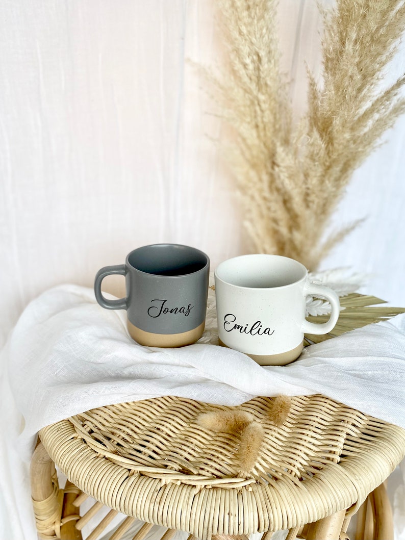 Tasse Personalisiert Geschenk Frau Mann Name Kaffeetasse Keramik Keramiktasse, Manufaktur Liebevoll Bild 3