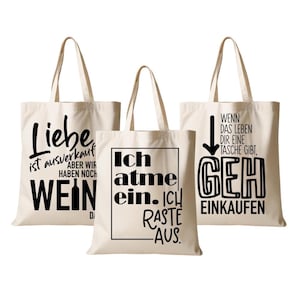 Stoffbeutel mit Spruch Einkaufstasche Lustiges Geschenk Beutel Stoffbeutel für Frauen Freundin Kollegin Einkaufstasche Manufaktur Liebevoll