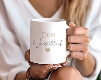 Tasse Personalisiert Dankeschön Geschenk Tasse mit Namen Personalisierte Tasse Kaffeetasse Personalisiert Wunschtext Manufaktur Liebevoll