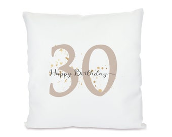 Geschenk zum 30. Geburtstag - Kissen "Happy Birthday"