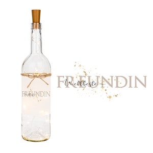Gift Girlfriend Best Friend Gift Bottle Light World's Best Friend Girlfriends Gift Birthday Christmas Manufactory Lovingly