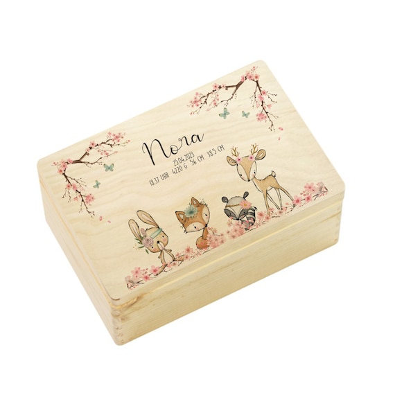 Erinnerungskiste Baby Geschenk Geburt Personalisiert Babygeschenk Geburt Geburtsgeschenk Erinnerungsbox Baby Manufaktur Liebevoll